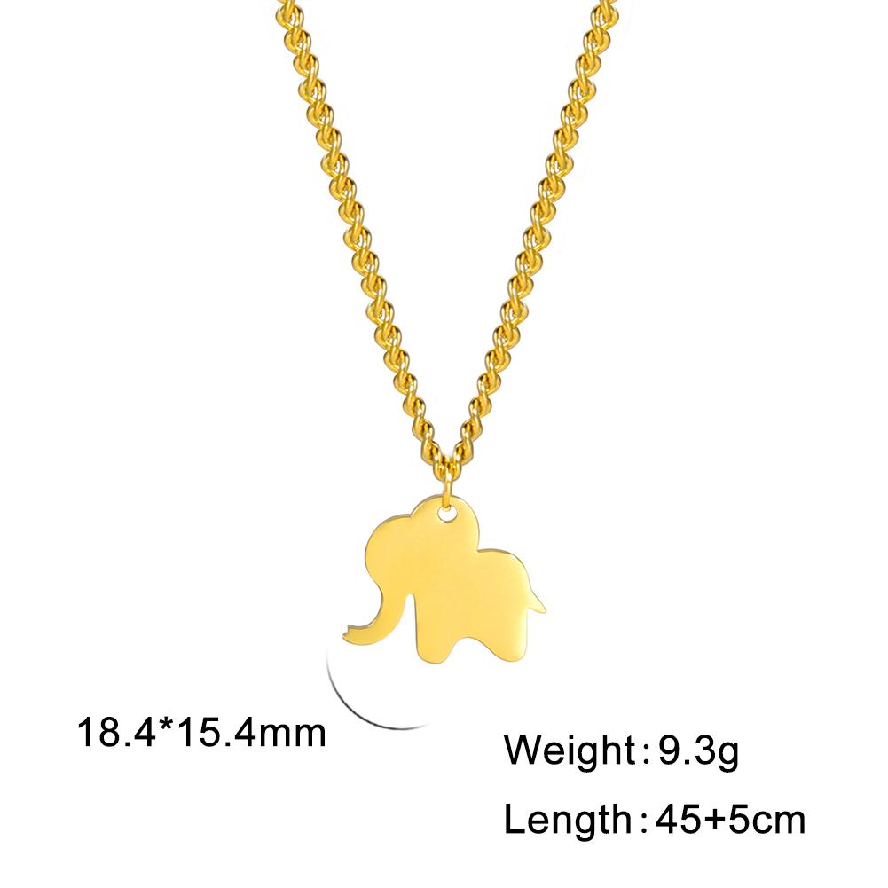 Cazador 2026 Elephant Mother Daughter Pendant Necklace for Women Cute Animal Neck Chain Stainless Steel Jewelry Gift Wholesale