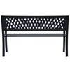 Garden Bench 125 cm Black Steel