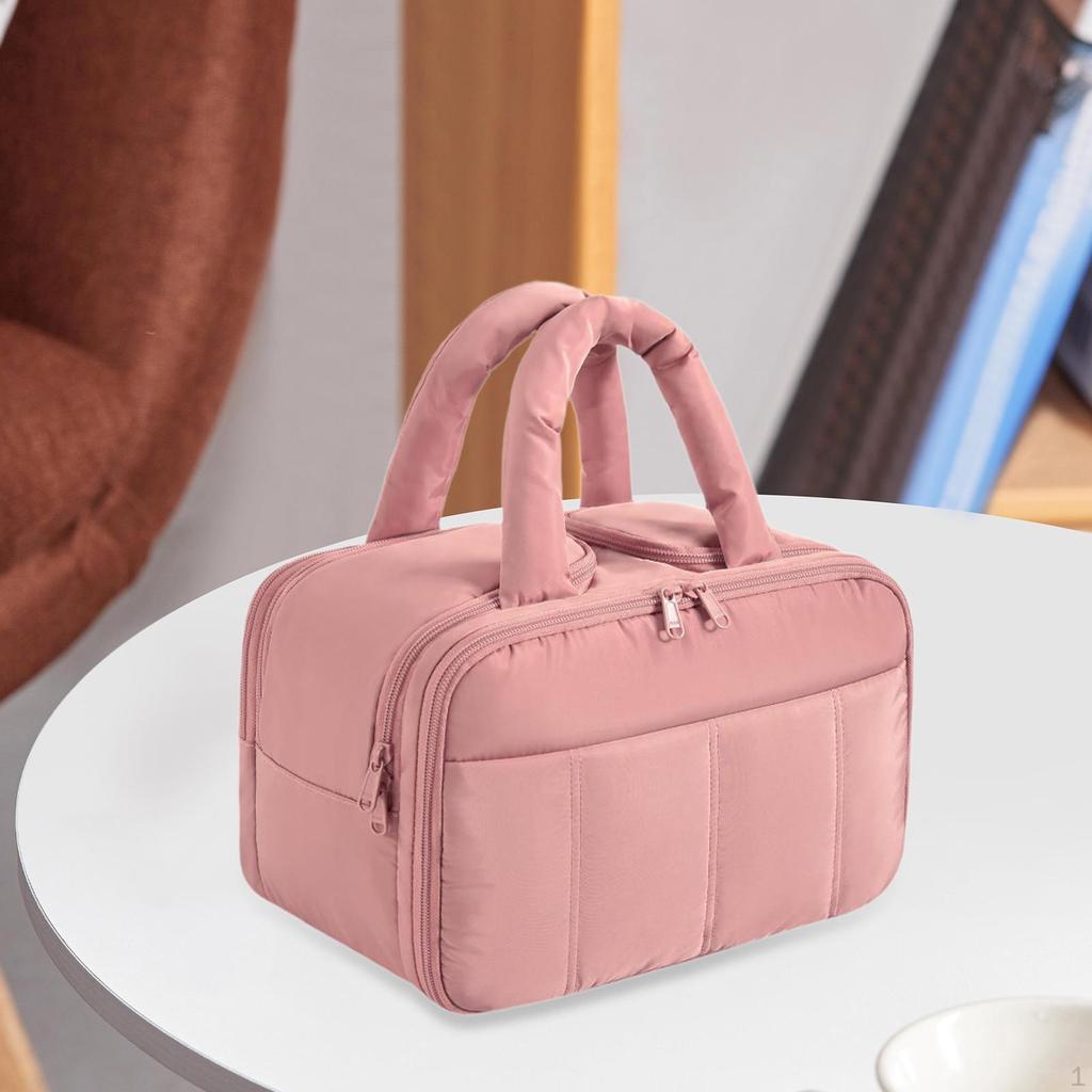 Cosmetic Organizer Bag with Handle for Toiletries And Makeup Events