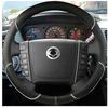For Ssangyong Rexton Rexton W Rodius Braid Car Steering Wheel Cover Ize Microfiber Leather Car Accessories