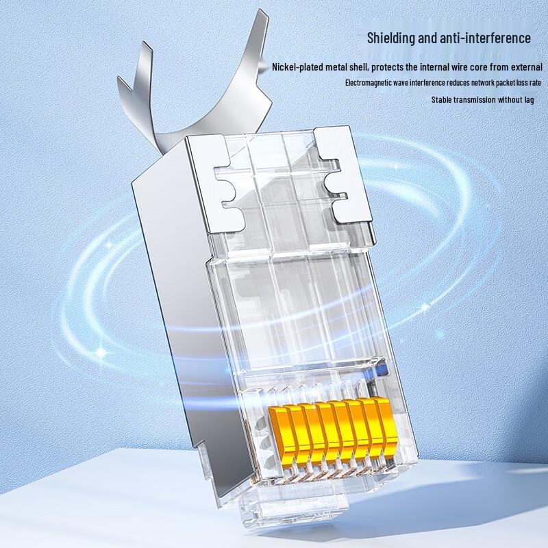 SAMZHE RJ45 Ethernet Network Connector Crystal Heads
