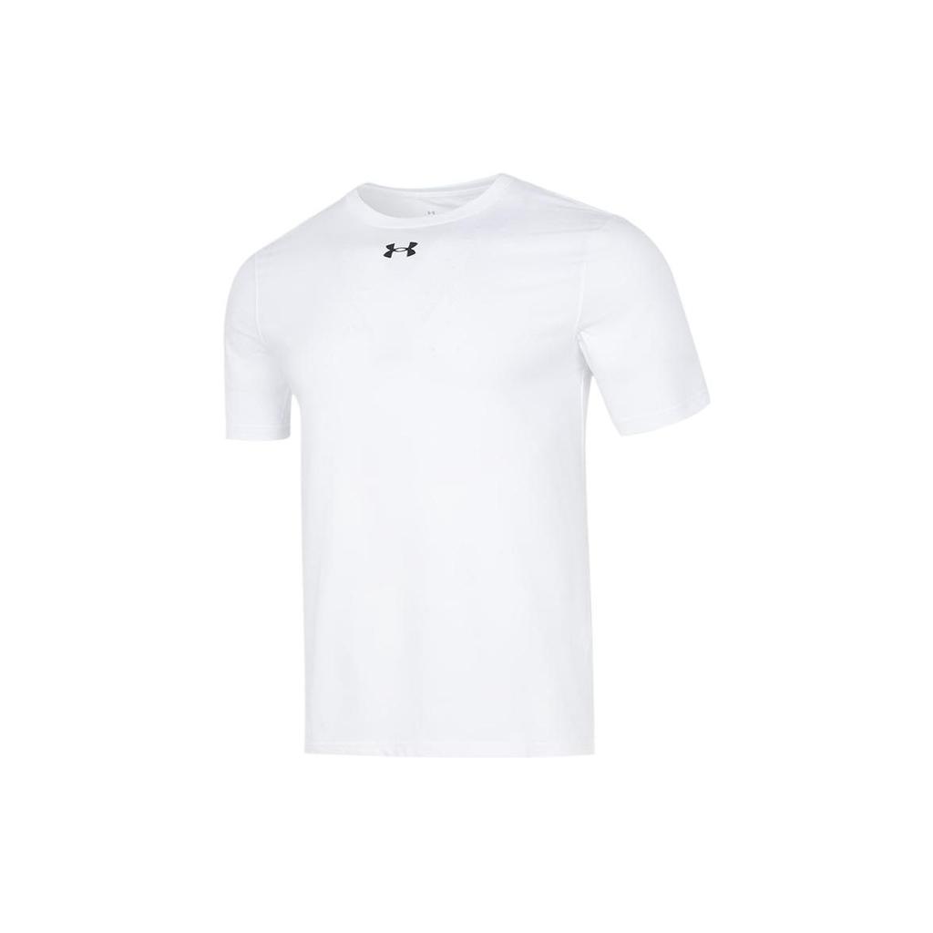 Under Armour Logo Print Pullover T-Shirt Men Tops White 21500539-100