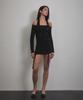 Bunteu Eyelet Halter Long Sleeve (Black)