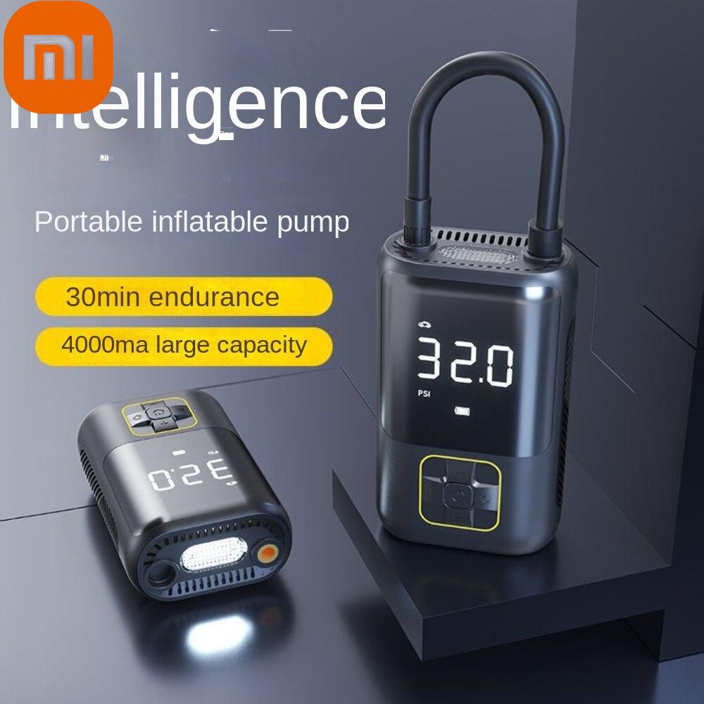 

Автомобильный накачивающий насос Xiaomi, портативный мини-самоходный электрический шинный насос, ручной воздушный насос с цифровым дисплеем и беспроводной зарядкой