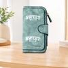 SWEET Heart-Shaped Long Zipper Wallet, Large Capacity Card Holder, Unisex Clutch Bag, Fashionable Zipper Coin Purse, Suitable for Daily Use, A Great
