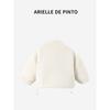 French Arielle De Pinto Kidsren's Winter Jacket, Fashionable and Stylish Denim and Fur Cotton Coat for Babies