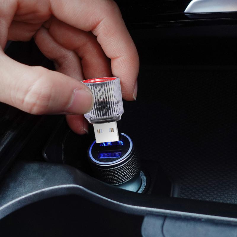 Car USB LED Portable Light Plug Play Ambient Light Decorative Atmosphere Lamps For Citroen C1 C2 C3 C4 C5 C6 C8 C4L DS3 DS4 DS5LS DS6 Accessories