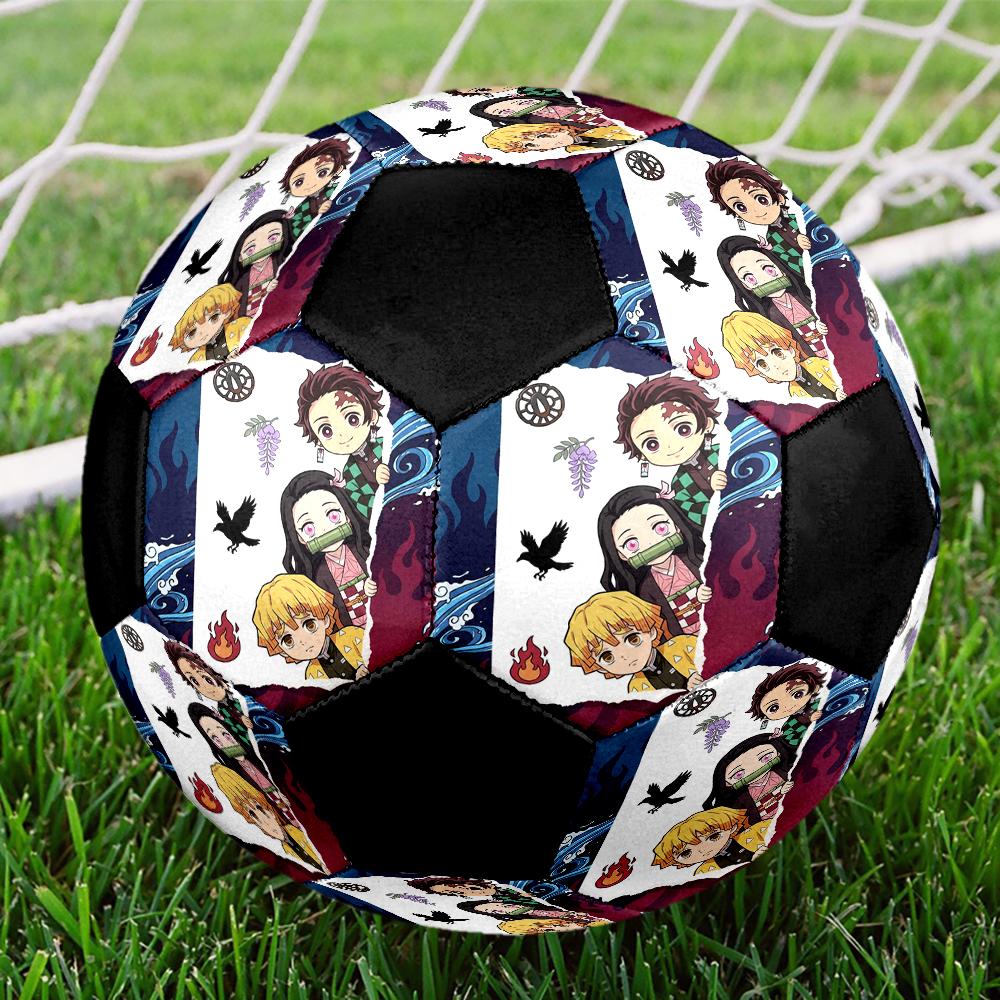 Soccer Ball Colorful Machine Stitched PVC Size 5 Team Training Competition Ready Durable High-Bounce Cool Sports Gift