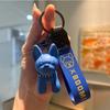 Resin Creative Bulldog Keychain Adorable Cartoon Dog Accessory For Women