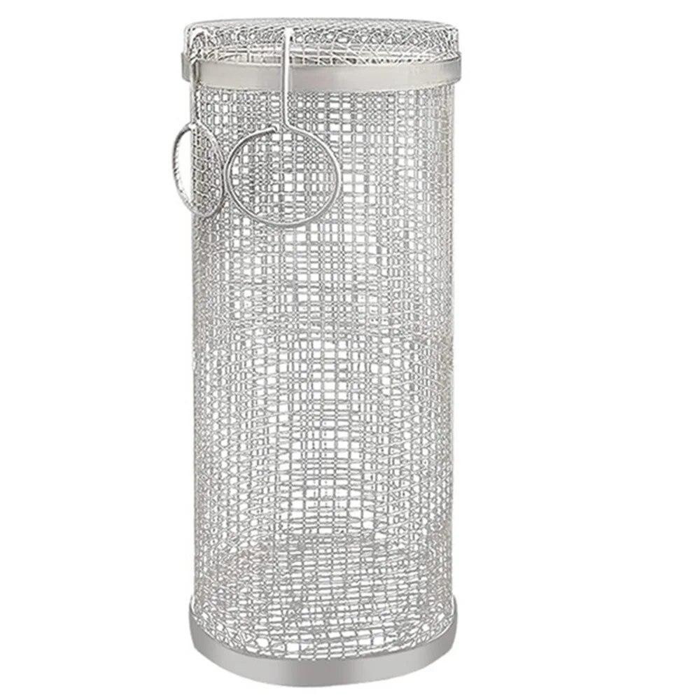 

1 шт. клетка для барбекю, вращающаяся, из нержавеющей стали, уличная корзина для гриля, сетка для гриля, походная стойка для барбекю, аксессуары для гриля, инструмент