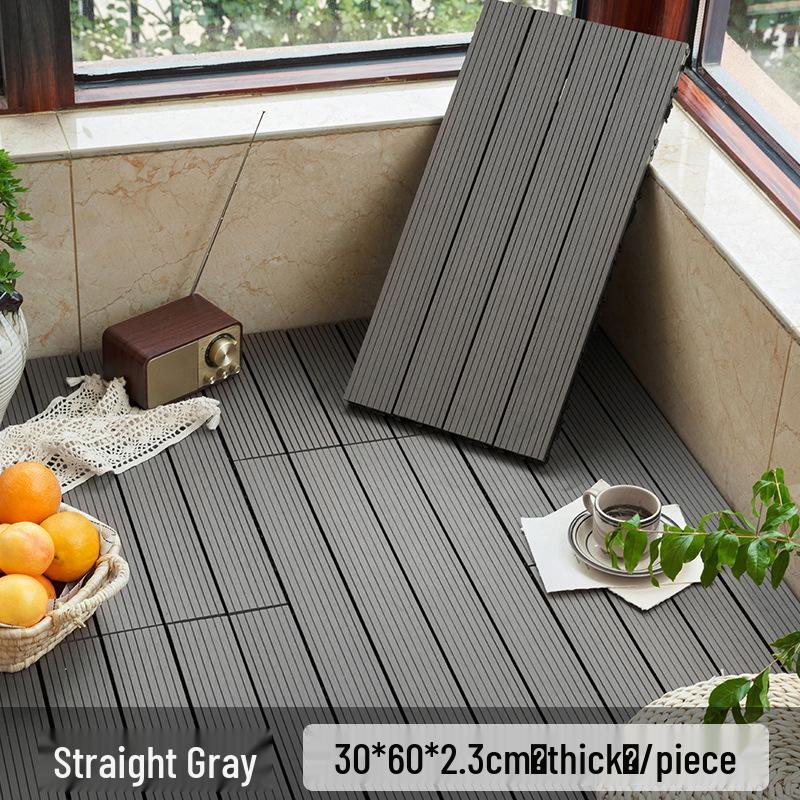 Wasserdichte, wartungsfreie WPC-Terrassendielen für Terrassen, Gärten und Balkone - Selbstverlegend und korrosionsbeständig