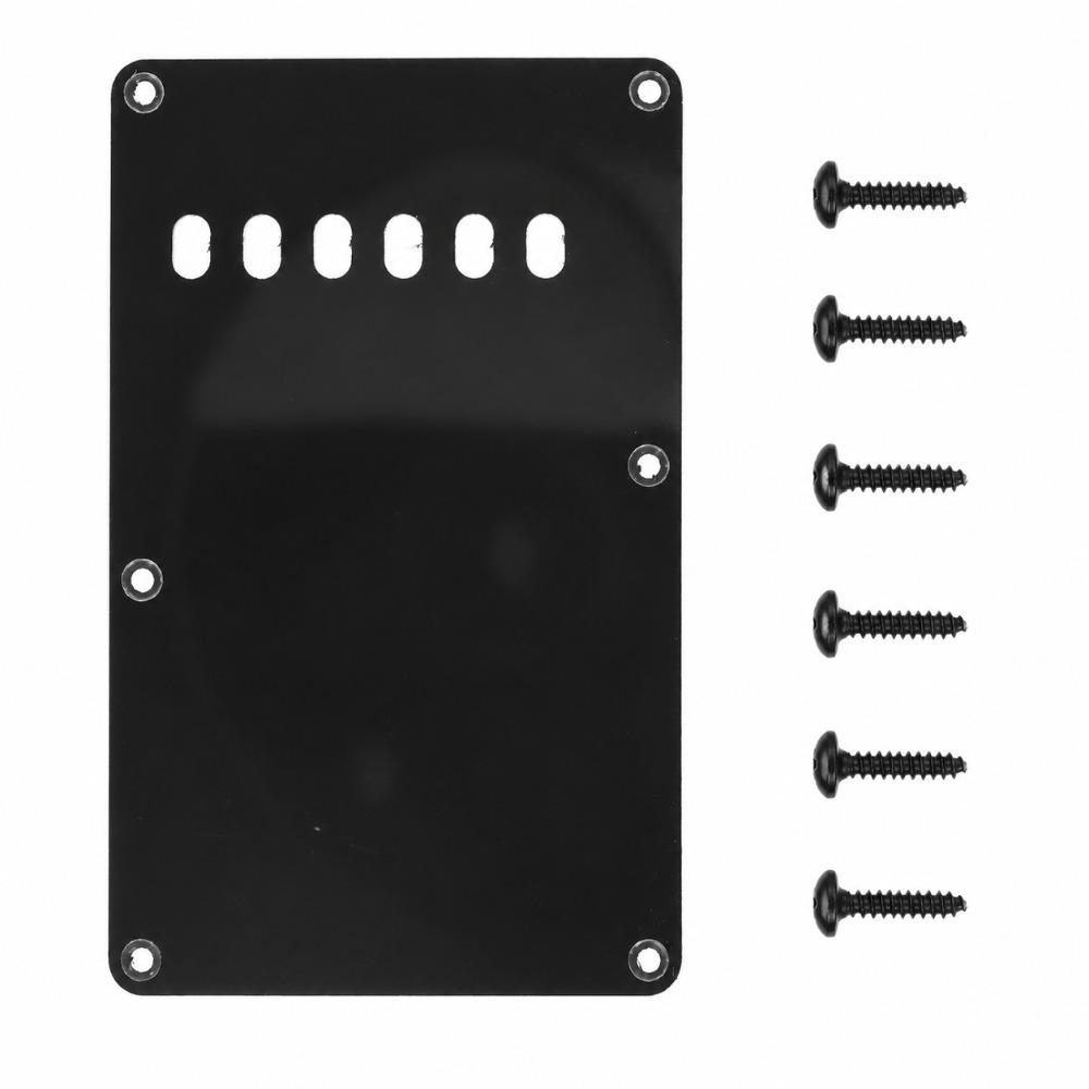 6 Holes Electric Guitar Back Cover Plate Guitar Parts Back Plate For Electric Guitar