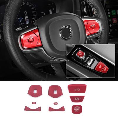 Voor Volvo XC60 S90 XC90 S60 2016 2017 2018 Autostyling Stuurwielknoppen Sequ Decoratie Covers Sierlijsten
