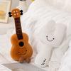 Instrument Musical Plush Pillow With Guitar Violin Embroidery Home Gift Decor