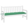 VidaXL Coussin de Banc de Jardin, Revêtement de Banc avec Jeux de Cordes, Coussin d'Extérieur Imperméable, Vert 150x50x7 cm 361607