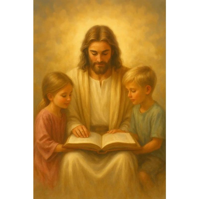 

Newlyweds Jesus Catholic Posters Classic Pray Motivational Spirit Modern Prints Canvas Wall Art Picture Home Living Room Decor 21X30CMNo Framed