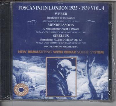 CD ARTURO TOSCANINI - Toscanini in London (1935-1939) Vol AB78614 Grammophon 2000 Italien Klassisch Gebraucht