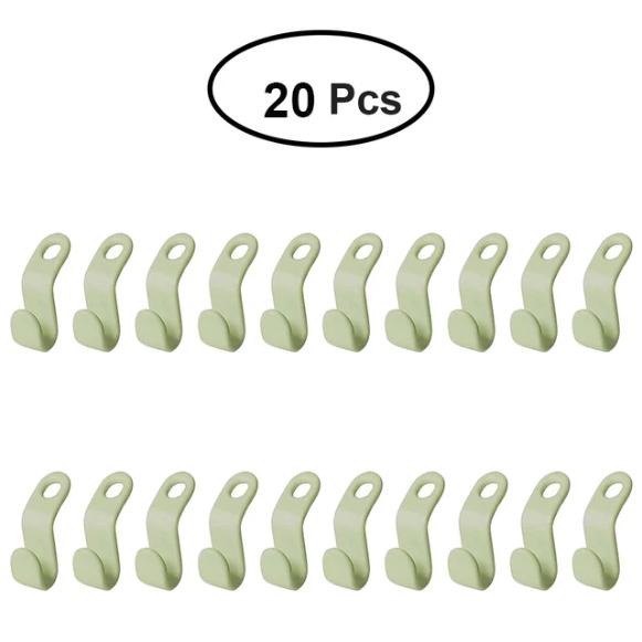 50pcs Clothes Hanger Extender Clips Space Saving Connector Hook Cascading Hangers Hooks Home Closet Storage Rack Organization