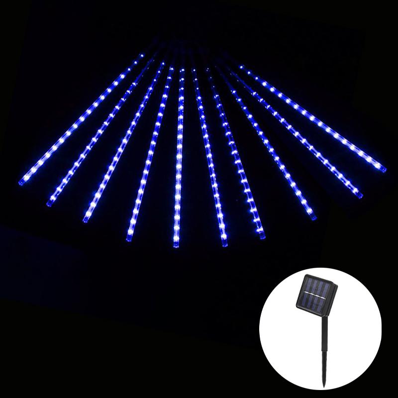 

30 см светодиодные огни метеоритного дождя водонепроницаемые падающие капли дождя гирлянда для рождественских праздников вечеринка патио декор синий