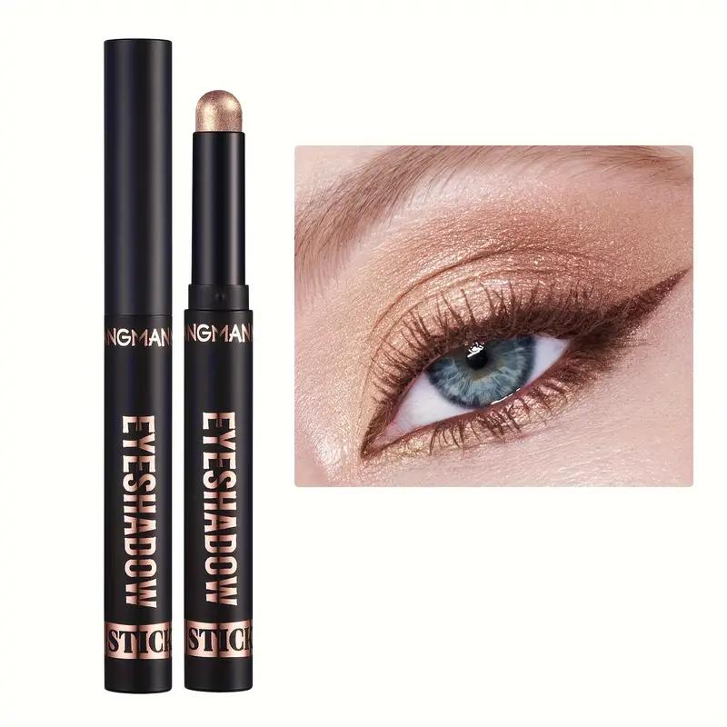 8 Colors Pearly Eyeshadow Stick Pearly Glitter Matte Finish Eyeshadow Highly Pigmented Long Lasting Waterproof Eyeshadow Stick