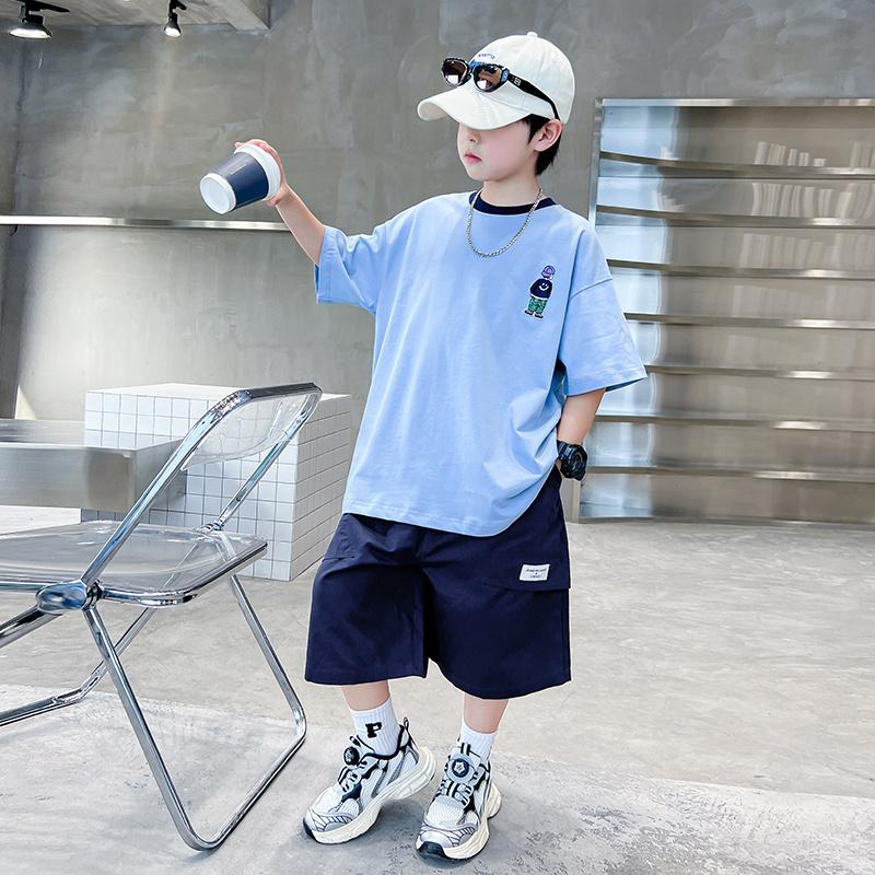 Boys' Summer Set - Short Sleeve Fashionable Trendy Outfit
