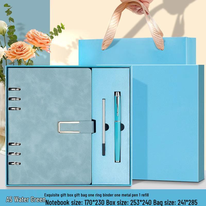 Custom 5-Ring Binder Notebook Gift Set for Students & Professionals