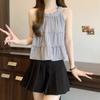 Summer Sexy Tank Tops Sleeveless Tops French Korean Clothes Solid Hanging Neck Top Casual Shirt for Women Elegant