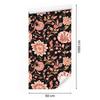 Beautiful Burgundy and Orange Flowers Wallpaper for Living Room and Bedroom 50x1000