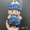 Cute Clothes for Labubu Doll Overalls Knitted Skirt Lace Trim Hats Casual Wear (not Labubu)