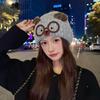 Knitted Bear Wool Blend Winter Hat With Warmth For Girls And Teens