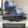 Corrosion Resistant Kitchen Dish Drainer With Center Drain Hole And Detachable Trays For Effective Dish Drying Rack