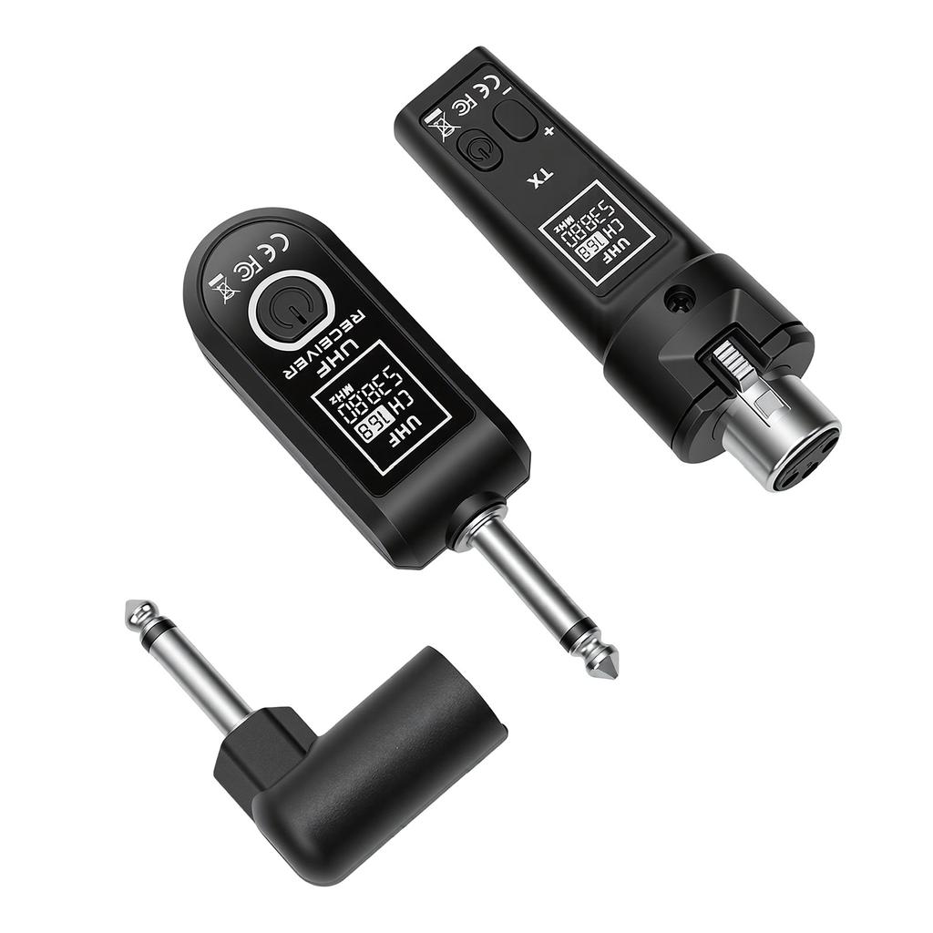 Wired to Wireless Microphone Transmitter Receiver Anti Interference Portable UHF Wireless Microphone System Transmitter