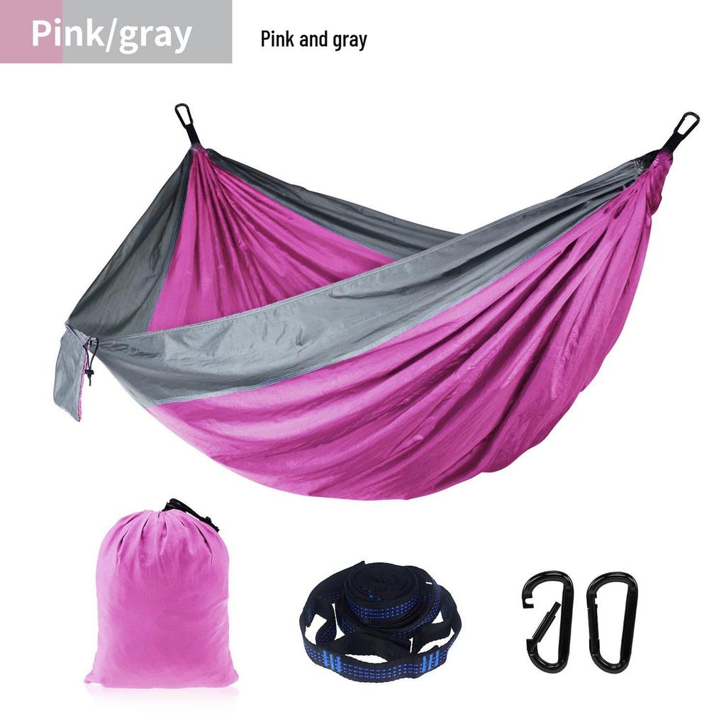 Adjustable Straps Nylon Hammock - High-End Single/Double Outdoor Use