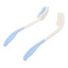     Handled Comb and Hair Brush Set   Comb Hair Brush Curved Ergonomic Grip for Limited Mobility