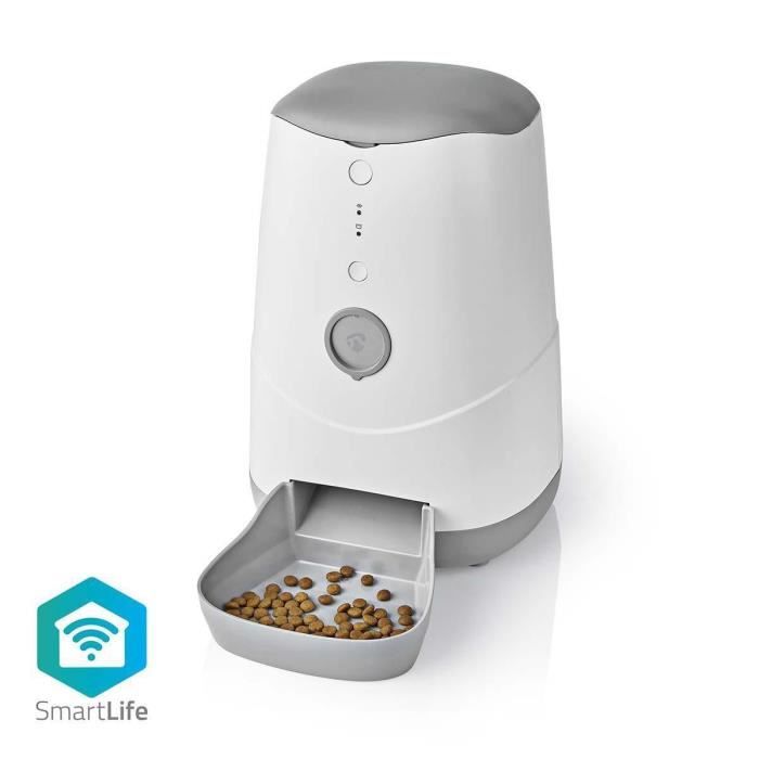 Nedis - Distributeur De Nourriture Intelligent Pour Animaux De Compagnie | Wi-Fi | 3,7L