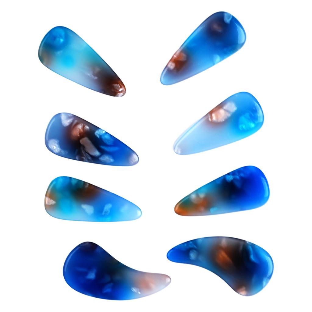 8Pcs Finger Picks Silicone Delicate Smoothly Appearance Elastic Professional Nail Covers