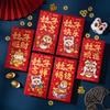 6pcs Traditional 2025 New Year Money Pocket Chinese Style Gifts Packing Bags  Celebration Party