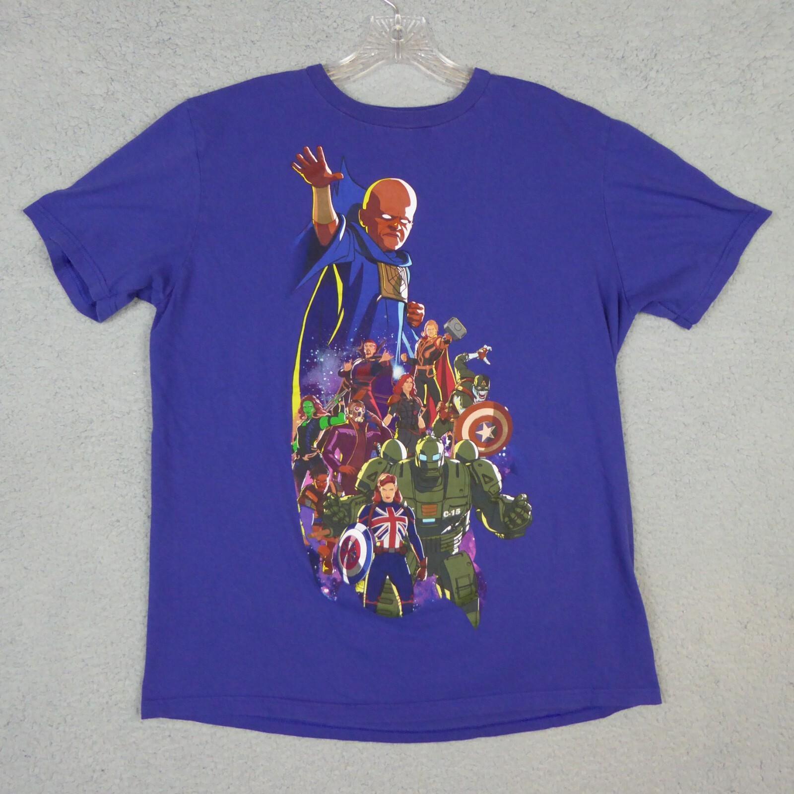 Marvel Avengers Shirt Men s Medium Blue What If The Watcher Thor Guardians S