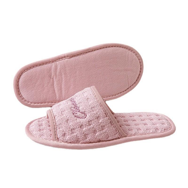 Cozy Non-Slip Fuzzy Indoor Slippers - Soft Sole, Warm Plush Cotton, Perfect for Autumn & Winter