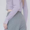 Duran Ribbed Finger Hole Crop T-Shirt Dtf3W-4120 3Colors