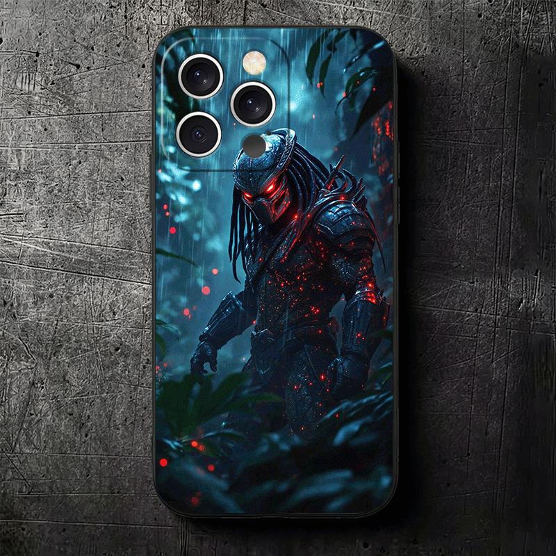 A-Alien Vs P-Predator Weiche Handyhülle für iPhone 16 16E 17 Air 15 Pro Max 14 Plus 13 Mini 11 12 7 Schwarze Hülle Rückseite