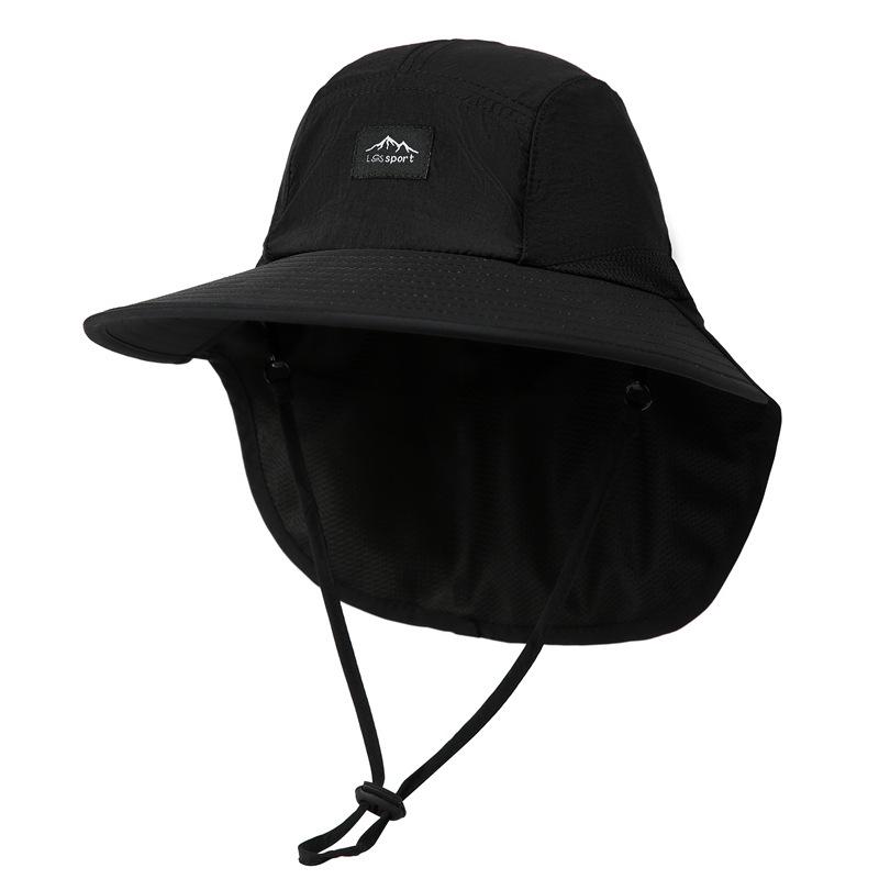 

Sunscreen bucket hat men s summer UV protection outdoor hiking hat women s big brim neck shade fishing hat M（56-58cm）