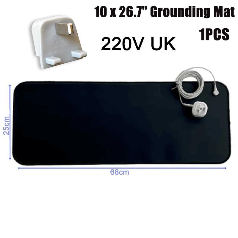 25X68CM Grounding Mat 15FT Wires Earth Connected Stress Comfort Better Sleep Reusable Soft Fit Portable Home Use