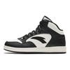 Anta Textile, Synthetic Leather Cushioning, Wear Resistant High top Skateboard Shoes Women's Black White 922348087-4