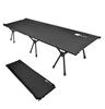 WAQ Camping Folding 150kg Weight Adjustable Height Mattress Set 600D 2-Way Cot, Quiet, Lightweight, Bed, Capacity, High/Low (8cm (Black) - Sheet)