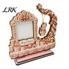 Seasonal Home Decor Christmas Wooden Photo Frame, 2D Picture Holder with Santa Snowman & Holiday Storage Snowflake Pendant, Family Display Frame
