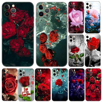 Rose Phone Case For iPhone Samsung Galaxy Redmi Xiaomi Oppo OnePlus Note S A 7 8 9 10 11 12 13 14 20 21 22 23 53 54 Pro Max Plus Ultra TPU Soft