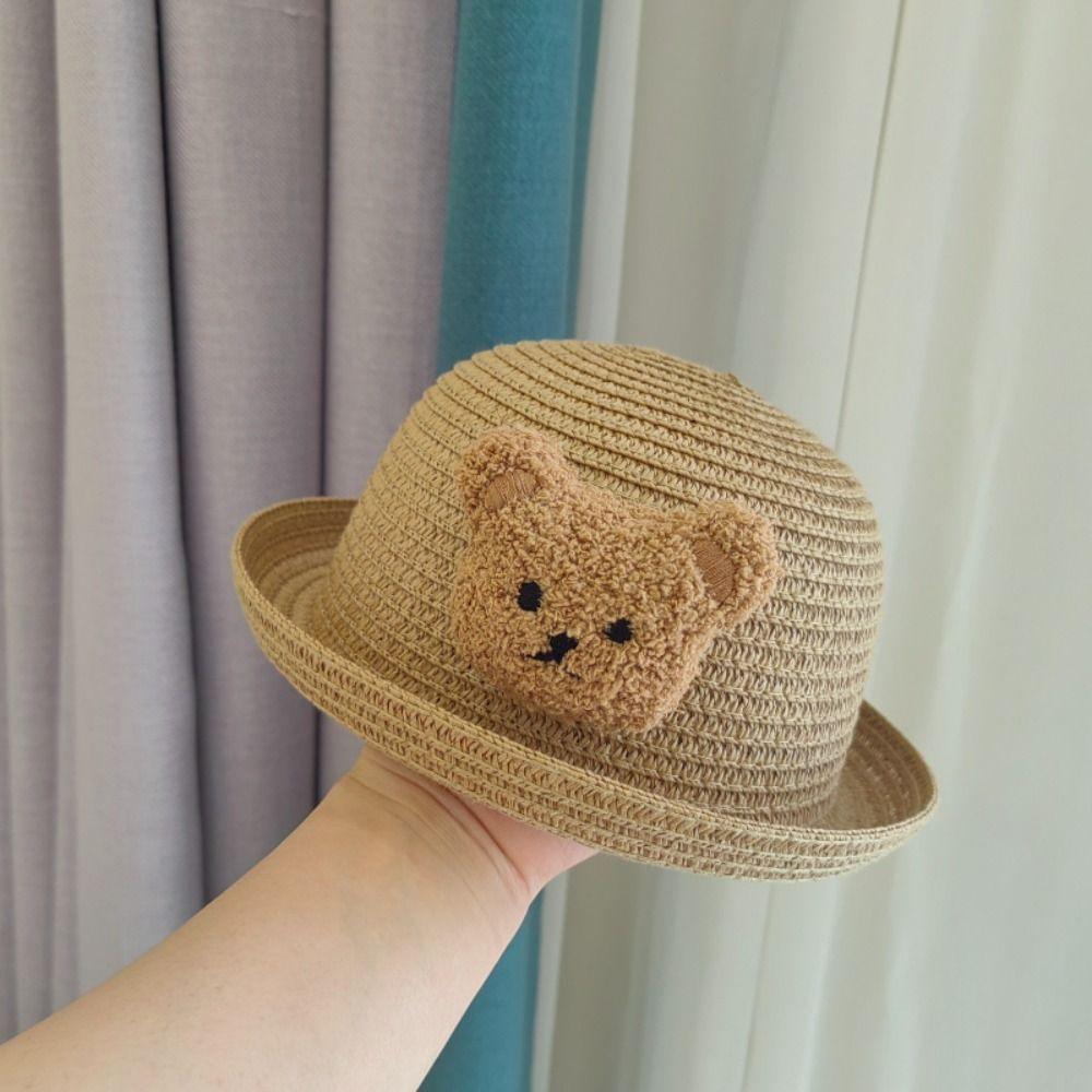 Fisherman's Hat Straw Hat Beach Sun Hat Cartoon Kids Caps New Toddler Hats