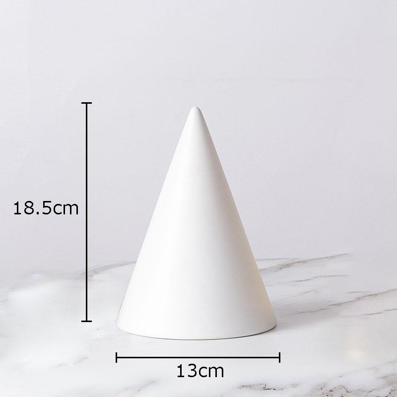 Minimalism Geometry Cube Round Statue Artwork Ornaments Desk Decoration Cube Sculpture Ceramic Crafts Room Aesthetic Decor