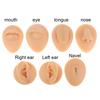 Medium Skin Tone Silicone Flexible Model Body Part Displays Set Simulation Body Pierce Tool Kit for Practice
